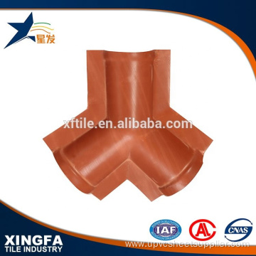 Plastic Ridge Tee Tile For Roofing Cover Waterproof